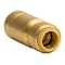 Quickfitting 3/4in CTS x 3/8in Push-to-Connect Brass Push Reducer Coupling Fitting LF8348R - alternate 1